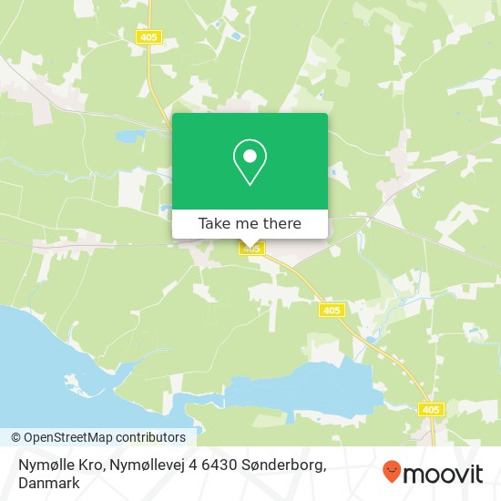 Nymølle Kro, Nymøllevej 4 6430 Sønderborg kort