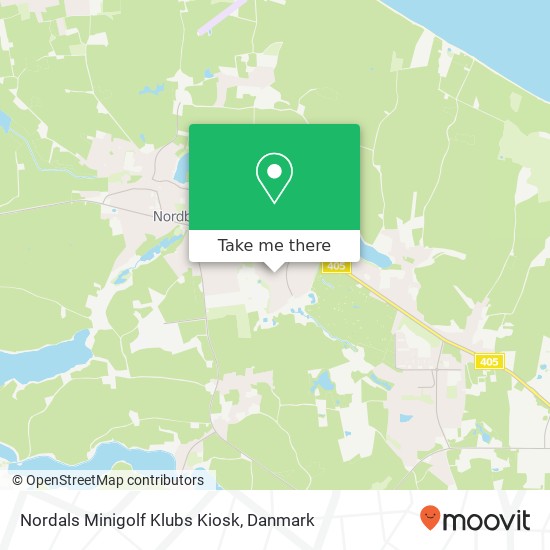 Nordals Minigolf Klubs Kiosk, Nøddevej 2 6430 Sønderborg kort