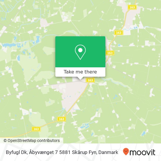 Byfugl Dk, Åbyvænget 7 5881 Skårup Fyn kort