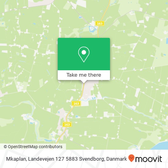 Mkaplan, Landevejen 127 5883 Svendborg kort