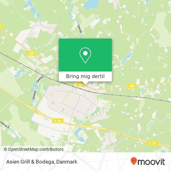 Asien Grill & Bodega, Odensevej 5 5550 Kerteminde kort