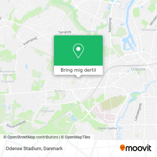 Odense Stadium kort