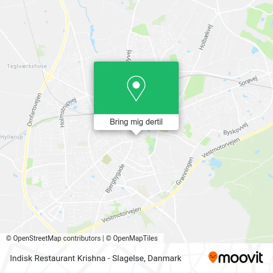 Indisk Restaurant Krishna - Slagelse kort