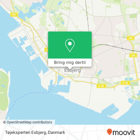 Tøjeksperten Esbjerg, Kongensgade 41 6700 Esbjerg kort