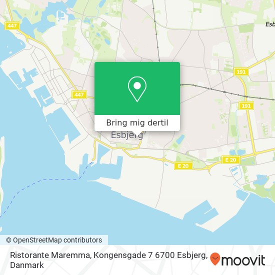 Ristorante Maremma, Kongensgade 7 6700 Esbjerg kort