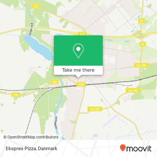 Ekspres Pizza, Sjællandsgade 18 4100 Ringsted kort