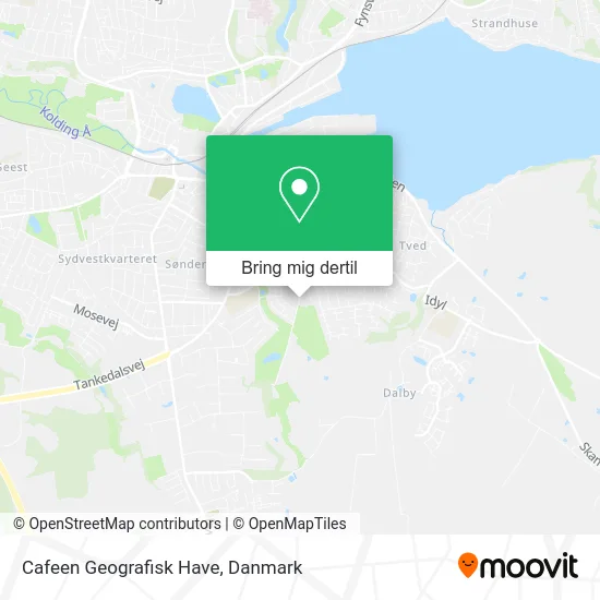 Cafeen Geografisk Have kort