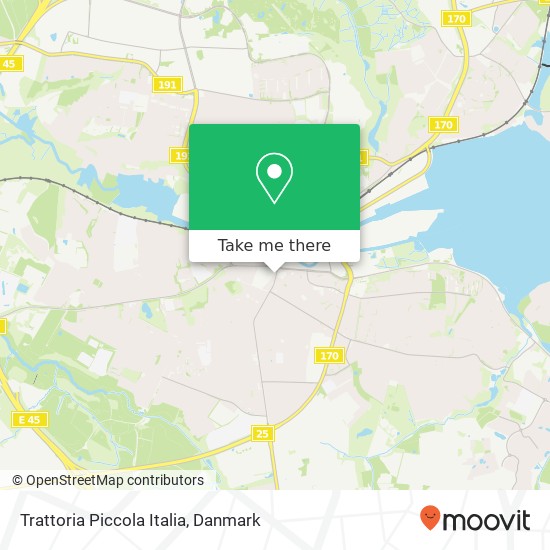 Trattoria Piccola Italia, Haderslevvej 10 6000 Kolding kort