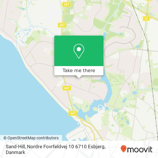 Sand-Hill, Nordre Fovrfeldvej 10 6710 Esbjerg kort