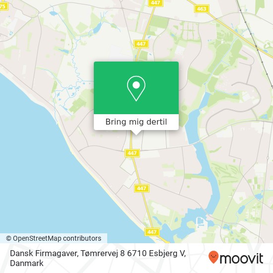 Dansk Firmagaver, Tømrervej 8 6710 Esbjerg V kort