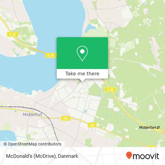 McDonald's (McDrive), Nyvang 1 5500 Middelfart kort