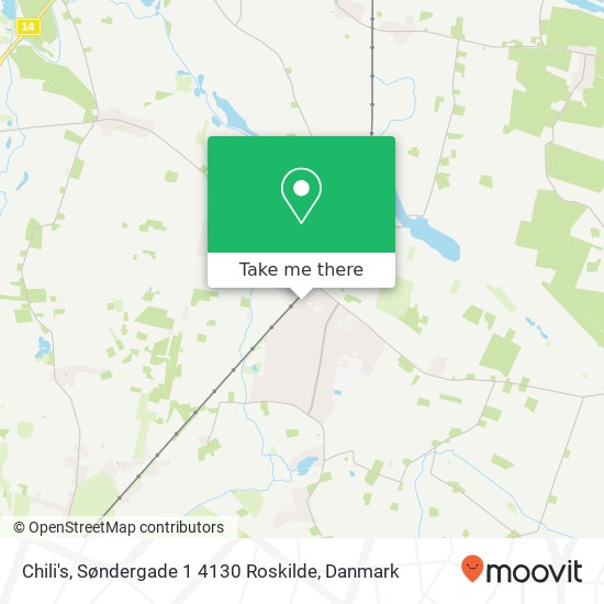 Chili's, Søndergade 1 4130 Roskilde kort