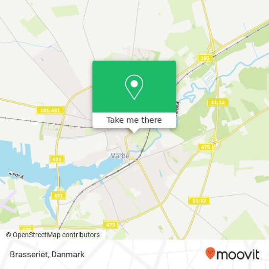 Brasseriet, Arnbjergalle 2 6800 Varde kort