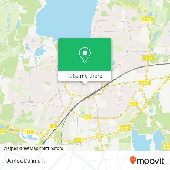 Jardex, Algade 8 4000 Roskilde kort