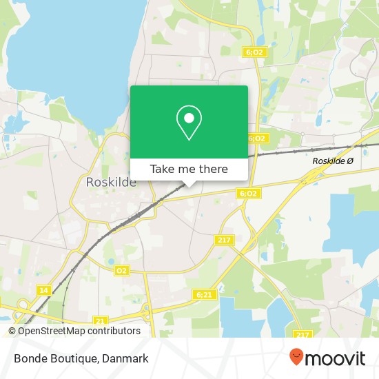 Bonde Boutique, Ro's Torv 2 4000 Roskilde kort