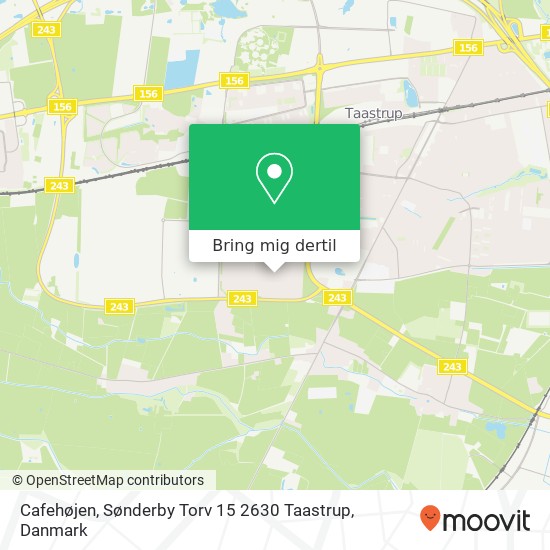 Cafehøjen, Sønderby Torv 15 2630 Taastrup kort