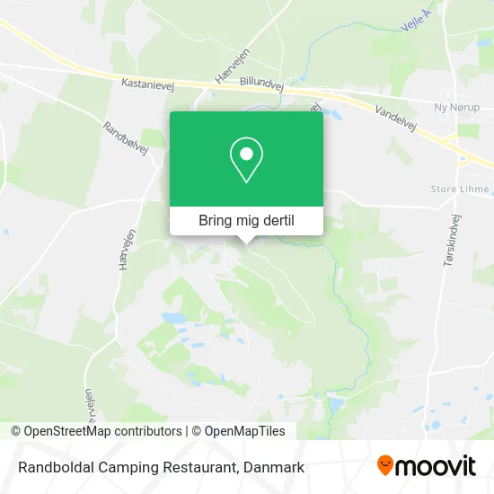 Randboldal Camping Restaurant kort