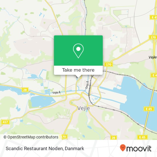Scandic Restaurant Noden, Flegborg 8 7100 Vejle kort