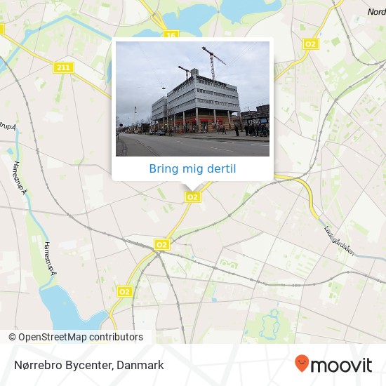 Nørrebro Bycenter kort