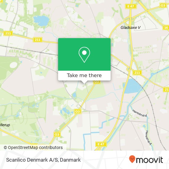 Scanlico Denmark A / S, Marielundvej 48 2730 Herlev kort