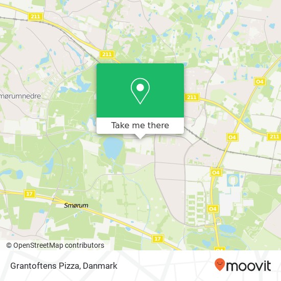 Grantoftens Pizza, Baltorpvej 221 2750 Ballerup kort