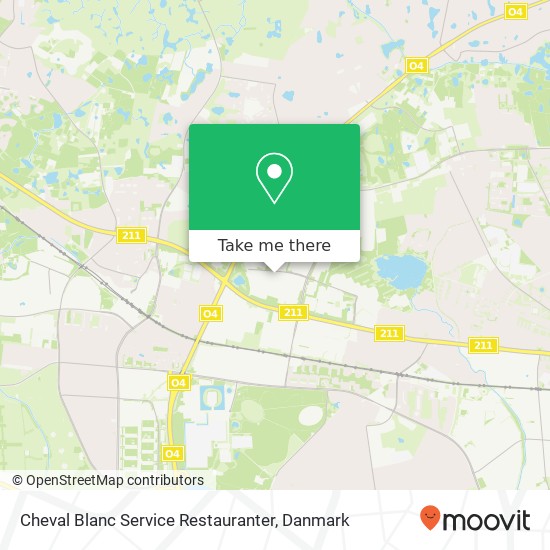 Cheval Blanc Service Restauranter, Borupvang 3 2750 Ballerup kort