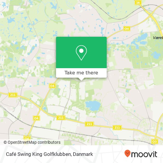 Café Swing King Golfklubben, Klausdalsbrovej 602 2750 Ballerup kort