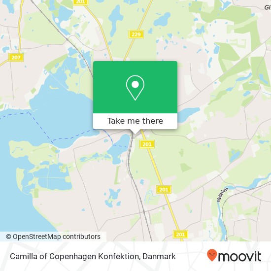 Camilla of Copenhagen Konfektion, Holte Stationsvej 16 2840 Rudersdal kort