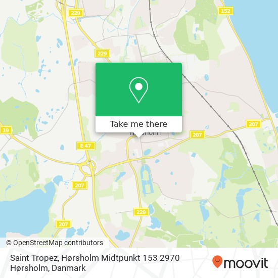 Saint Tropez, Hørsholm Midtpunkt 153 2970 Hørsholm kort
