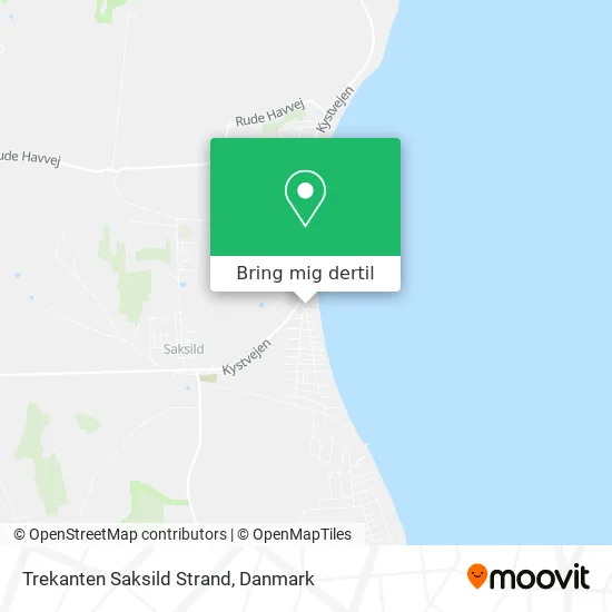 Trekanten Saksild Strand kort