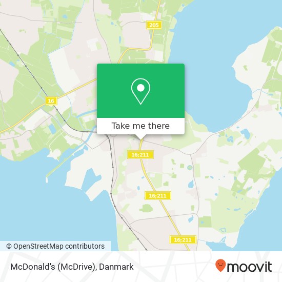 McDonald's (McDrive), Hillerødvej 32 3300 Halsnæs kort