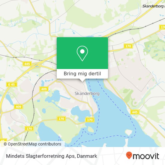 Mindets Slagterforretning Aps, Mindet 1 8660 Skanderborg kort