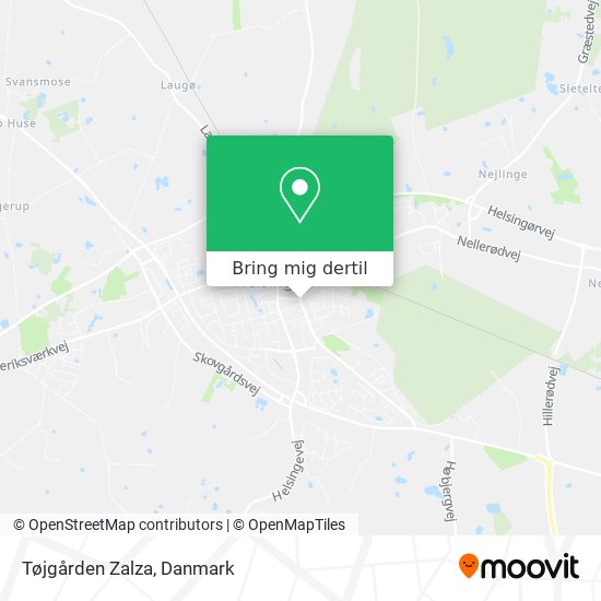 Tøjgården Zalza kort