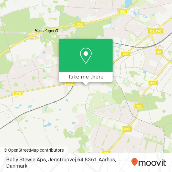 Baby Stewie Aps, Jegstrupvej 64 8361 Aarhus kort