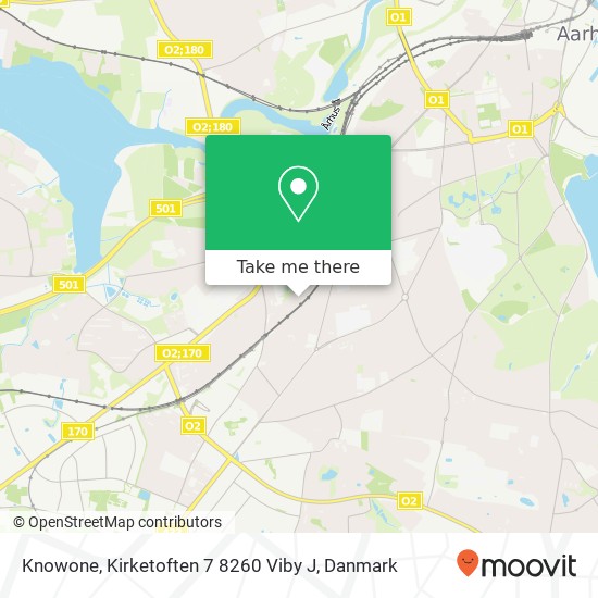 Knowone, Kirketoften 7 8260 Viby J kort