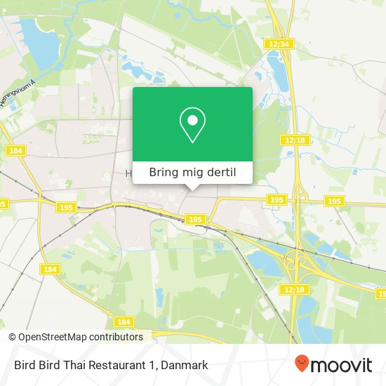 Bird Bird Thai Restaurant 1, Silkeborgvej 27 7400 Herning kort