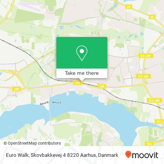 Euro Walk, Skovbakkevej 4 8220 Aarhus kort