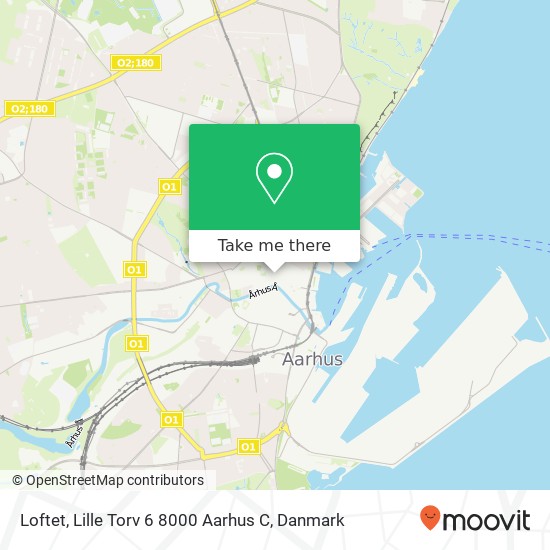 Loftet, Lille Torv 6 8000 Aarhus C kort