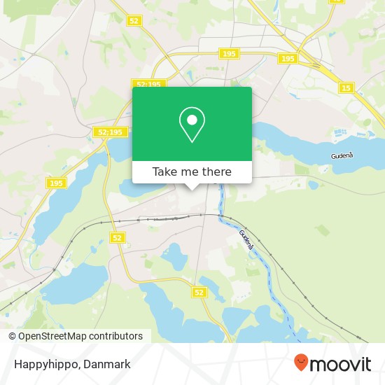 Happyhippo, Nygade 14 8600 Silkeborg kort