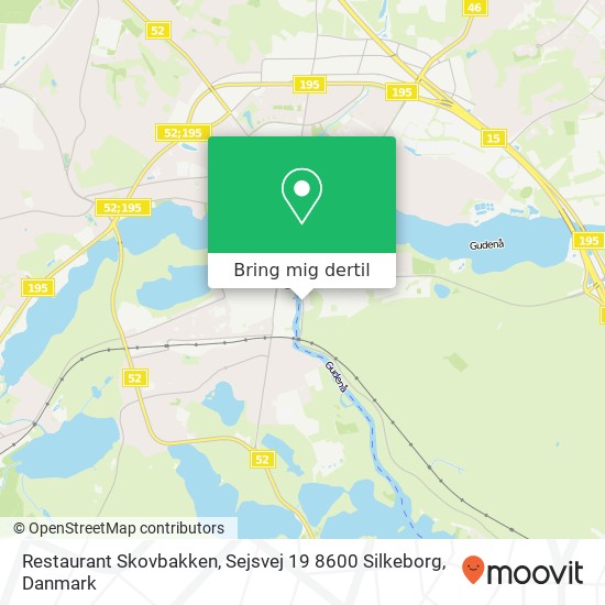 Restaurant Skovbakken, Sejsvej 19 8600 Silkeborg kort