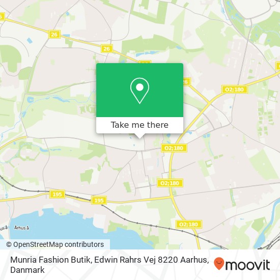 Munria Fashion Butik, Edwin Rahrs Vej 8220 Aarhus kort