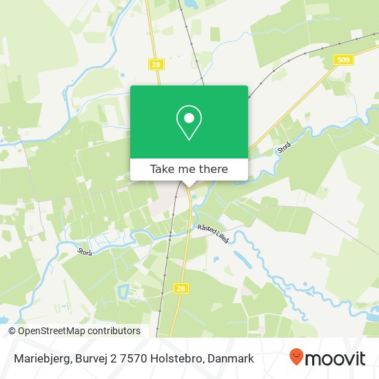 Mariebjerg, Burvej 2 7570 Holstebro kort