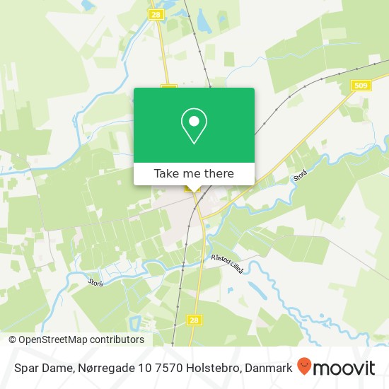 Spar Dame, Nørregade 10 7570 Holstebro kort