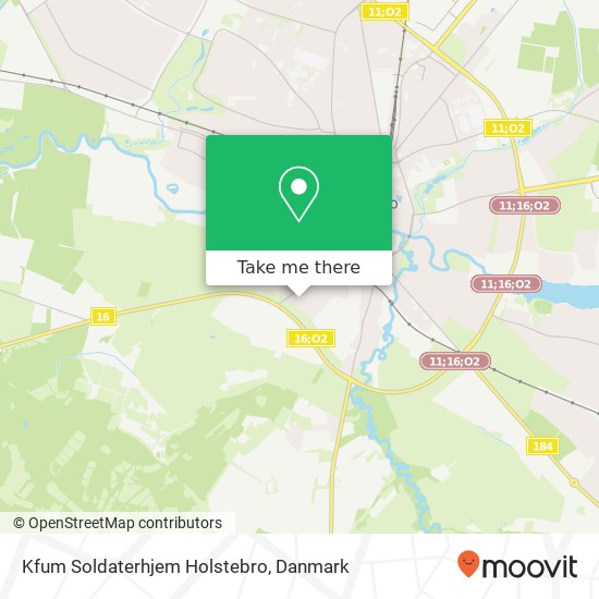 Kfum Soldaterhjem Holstebro, Suensonsvej 36E 7500 Holstebro kort