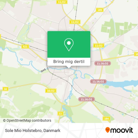 Sole Mio Holstebro kort