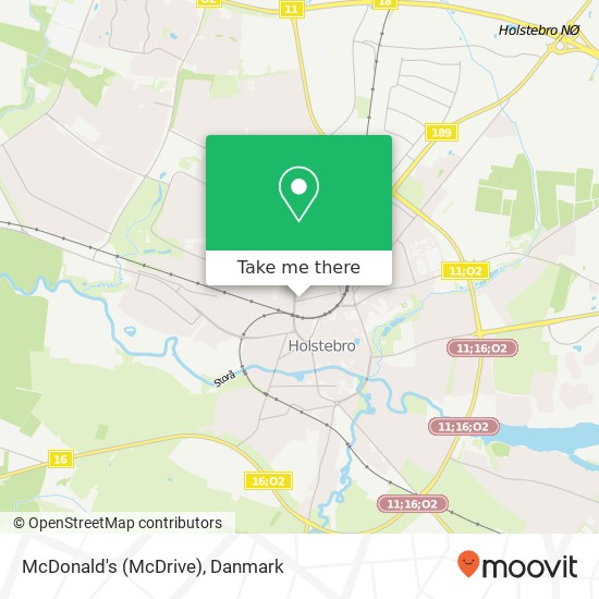 McDonald's (McDrive), Fredericiagade 54 7500 Holstebro kort