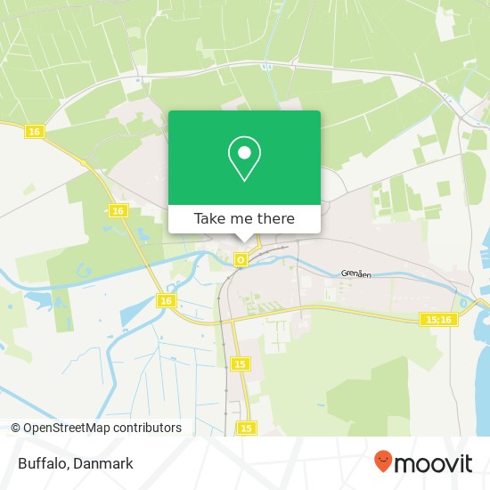 Buffalo, Torvet 11 8500 Norddjurs kort