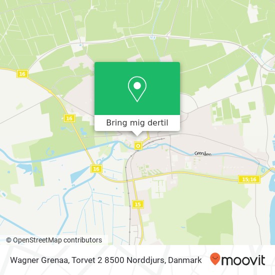 Wagner Grenaa, Torvet 2 8500 Norddjurs kort