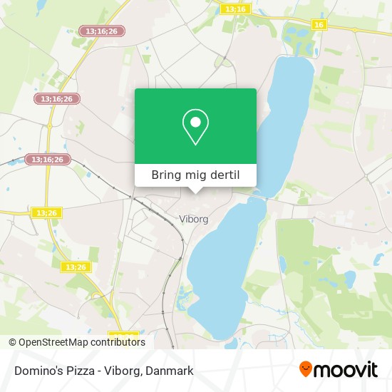 Domino's Pizza - Viborg kort