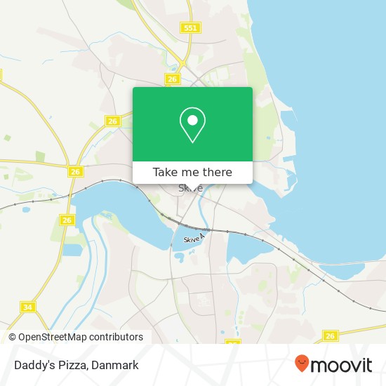 Daddy's Pizza, Østertorv 10 7800 Skive kort